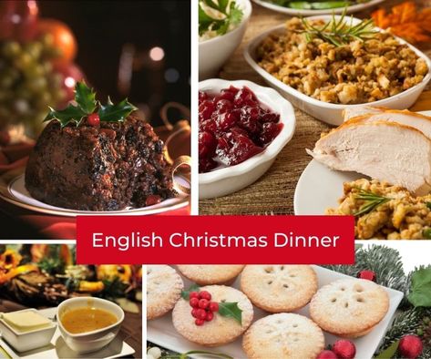 English Christmas Desserts, English Christmas Food, Traditional English Christmas Dinner, English Christmas Dinner, British Food Traditional, Traditional Christmas Dinner, Traditional Christmas Food, English Desserts, Christmas Luncheon