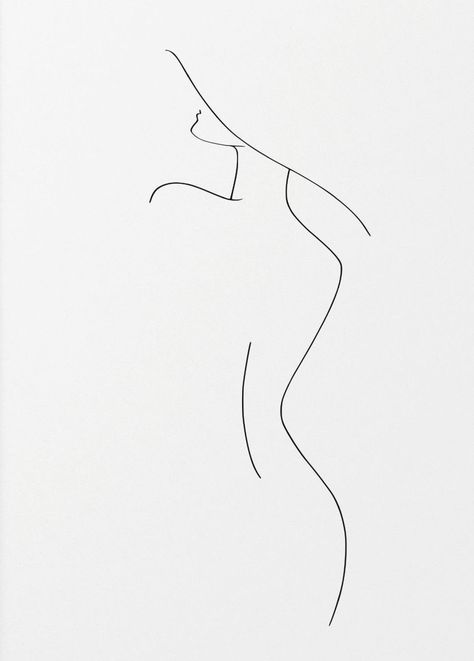 Woman Sillhoute Drawing, Tattoo Of Woman Body Outline, Female Form Tattoo, Female Silhouette Tattoo, Woman Silhouette Tattoo, Body Silhouette Tattoo, Female Silhouette Art, Figure Line Drawing, Feminine Line Art