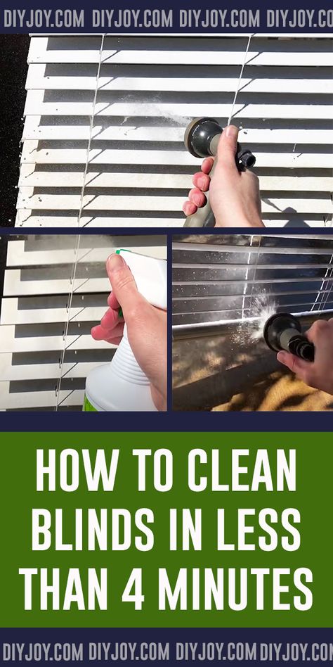 How To Clean Blinds In Less Than 4 Minutes - DIY House Cleaning Tips and Tricks #CleanBlinds #CleaningTips via @diyjoycrafts Cleaning Blinds Easy, Clean Wood Blinds, Cleaning Mini Blinds, Cleaning Wood Blinds, House Cleaning Tips And Tricks, Clean Blinds, Clean Window Blinds, Vinyl Mini Blinds, Easy House Cleaning