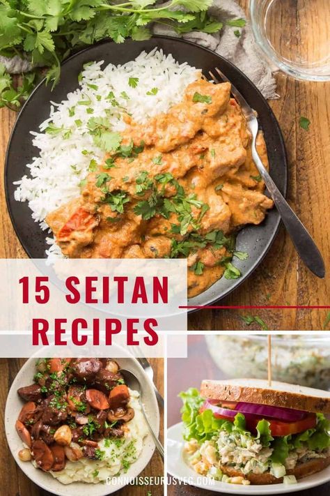 Seitan Recipes Vegan, Easy Seitan Recipe, Seitan Recipe, Recipes Beginners, Seitan Chicken, Vegan Seitan, Vegan Meat Recipe, Seitan Recipes, Meat Replacement