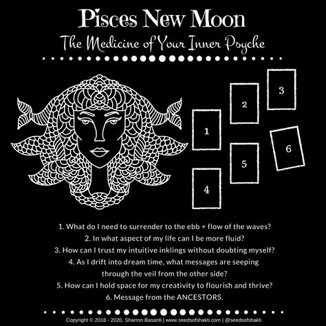 ritual for the new moon in pisces on february 23, 2020 at 7:33 am (pst) involves consciously accessing your dream state and connecting with your Higher-SELF through ceromancy, a form of divination that involves scrying with candle wax. Pisces New Moon, Super New Moon, New Moon In Pisces, Moon In Pisces, Tarot Card Spreads, New Moon Rituals, Moon Journal, Capricorn Moon, Full Moon Ritual