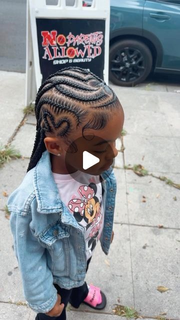 @tippygotstyle_ on Instagram: "Tipped.  #viral #explorepage✨ #kidsstyle #kidsbraids #kidshairstyles #kidsbraidstyles #kidsfashion #shorthair #cornrows #neatbraids #creative #cornrowstyles #labraider #labraids #braider #braidedponytail #lahairstylist #celebritybraids #celebritybraider #rastafribraid #rastafari #creativebraids #creative #hairbraider #hairstylist #braids #braidgel #stylefixer #protectivestyles #losangelesbraider #growinghands" Toddler Girls Hairstyles Black Braids, Lemonade Braids For Kids Black, Lemonade Braids With Knotless Kids, Kid Graduation Hairstyles Black, Heart Braided Hairstyles For Kids, Braided Updo For Black Kids, Toddler Braided Hairstyles Girl Black, Kids Cornrows Natural Hair, Girls Natural Braided Hairstyles