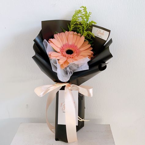 Gerbera Bouquet Wrap, Single Gerbera Bouquet, Single Bouquet, Gerbera Daisy Bouquet, Gerbera Bouquet, Single Flower Bouquet, Diy Bouquet Wrap, Daisy Bouquet, Flower Bouquet Diy