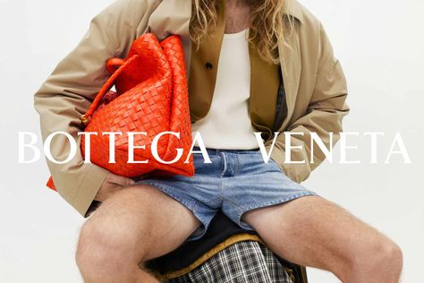 Fellas, Isn't It Time You Upgraded Your 5" Jorts to Leather? https://www.highsnobiety.com/p/bottega-veneta-pre-fall-2024/  #beauty #fashion Bottega Veneta Campaign, Tiny Shorts, Love Store, Leather Jeans, Leather Shirt, Golf Fashion, Modern Chic, 2024 Collection, Couture Collection