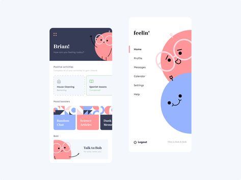 Mood Concept App Creative App Design, Application Ui Design, 블로그 디자인, To Do App, Ui Design Mobile, Journal App, Ui Ux 디자인, App Design Layout, Ux App Design