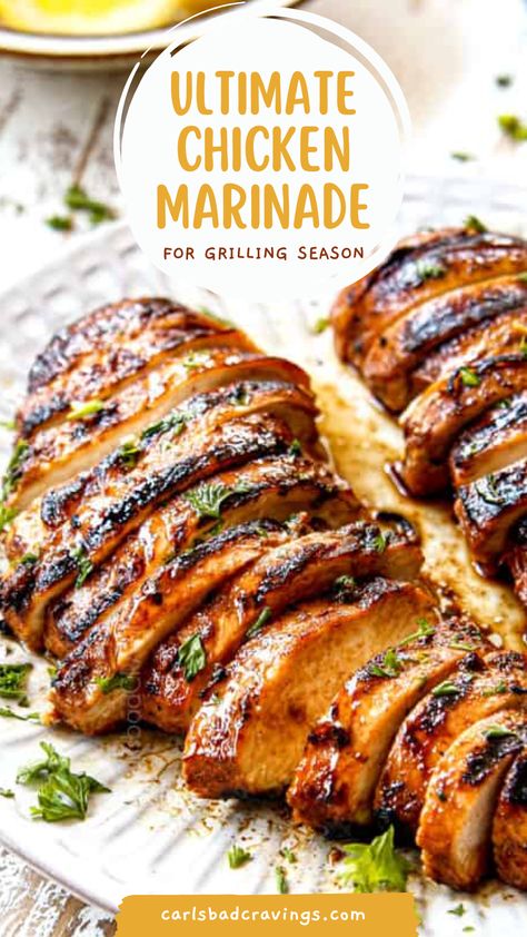 The Best Grilled Chicken Marinade, Ultimate Chicken Marinade, Delicious Grilled Chicken, Easy Marinated Chicken Recipes, Best Grilled Chicken Marinade Recipes, Marinate For Chicken Breast On Grill, Good Chicken Marinade For Grilling, Best Chicken Marinade Ever, Chicken Marinade Ideas