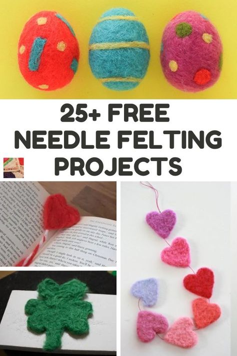 Easy Needle Felting, Needle Felting Ideas, Easter Craft Projects, Needle Felting Tools, Needle Felting Tutorial, Needle Felting Diy, Needle Felted Christmas, Felting Ideas, Felted Wool Crafts