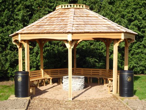 This unique fire pit shelter and outdoor classroom combines two functions – firstly it can act both as a shelter for your forest school or outdoor learning area plus you can use it as an outdoor classroom and teaching facility. Click to see more features. Fire Pit Shelter Outdoor Areas, Fire Pit Shelter, Diy Shelter Outdoor, College Garden, Sensory Walk, Round Gazebo, Gazebo With Fire Pit, Remodel House, Outdoor Learning Spaces