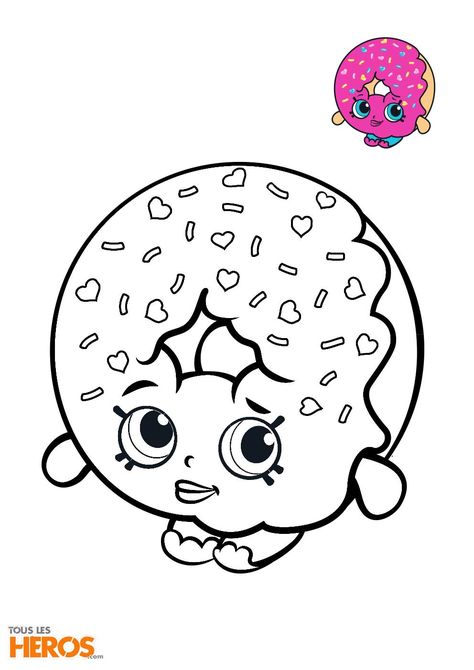 Shopkins Coloring Pages Free Printable, Shopkins Drawings, Shopkin Coloring Pages, Shopkins Coloring Pages, Donut Coloring Page, Shopkins Colouring Pages, Free Kids Coloring Pages, Kindergarten Coloring Pages, Drawing Sheet