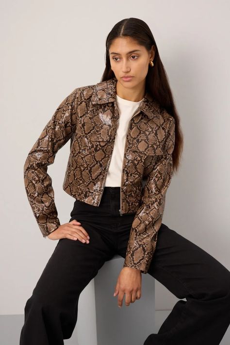 Conda Snakeskin Jacket by Area Stars | Rent the Runway Snakeskin Jacket, Rent The Runway, Snake Skin, Stars, Design