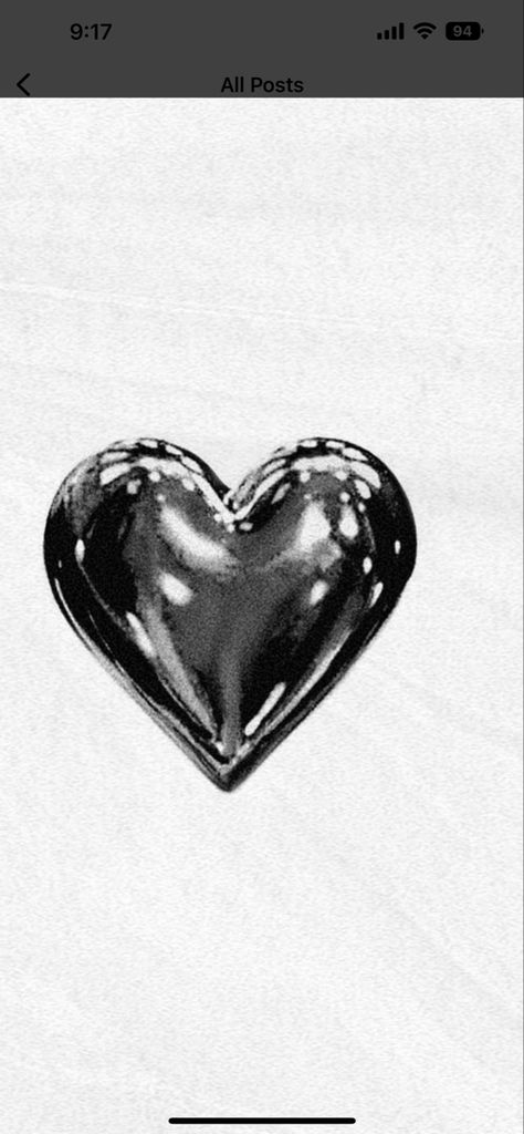 Shiny Heart Drawing, Metal Heart Drawing, Metallic Heart Tattoo, Heart Of Glass Tattoo, Metal Heart Tattoo, Glass Heart Tattoo, Chrome Heart Tattoo, Cmbyn Tattoo, Hipster Tattoos