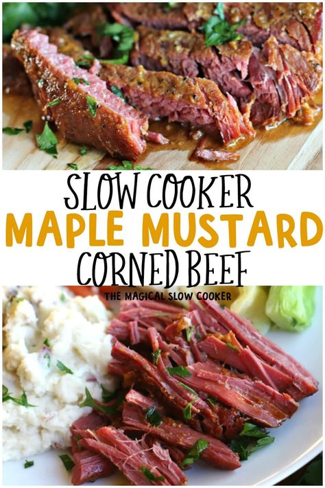 Corn Meat Recipes, Corn Beef Crock Pot Recipes, Easy Corned Beef Crock Pot, Slow Cooker Silverside Recipe, Slow Cooked Corn Beef, Sweet Corned Beef Recipes, Cornedbeef And Cabbage Crockpot, Corned Beef Recipes Slow Cooker Easy, Irish Slow Cooker Recipes