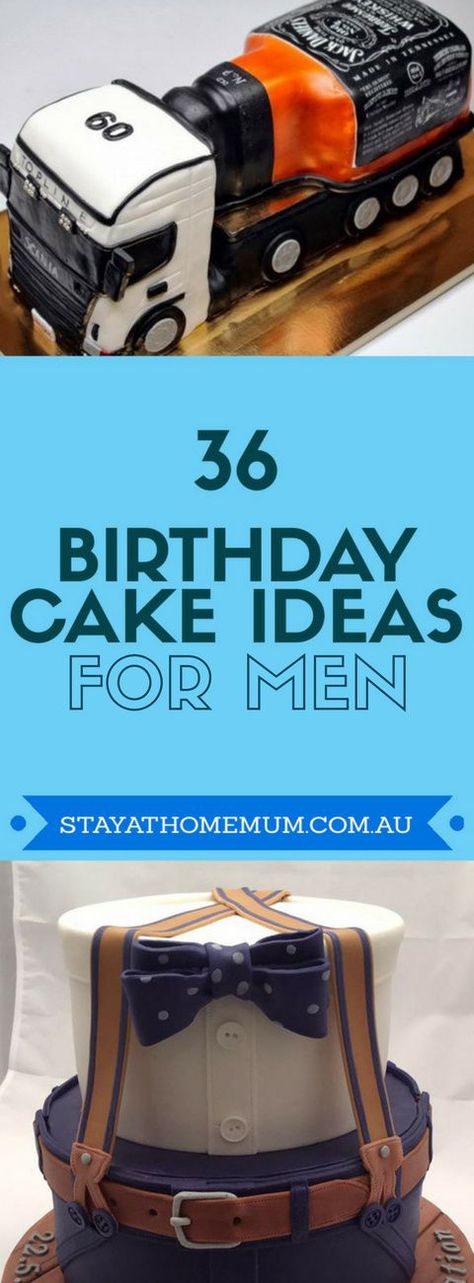 Whether it’s your Dad, your Husband, or your Brother, no man can say no to these cakes even if they claim they are not into sweets! 36 Birthday Cake, Birthday Ideas For Husband, Birthday Cake Ideas For Men, Cake Ideas For Men, 34 Birthday, 36 Birthday, Birthday Cake For Husband, Dad Birthday Cakes, Cake For Husband