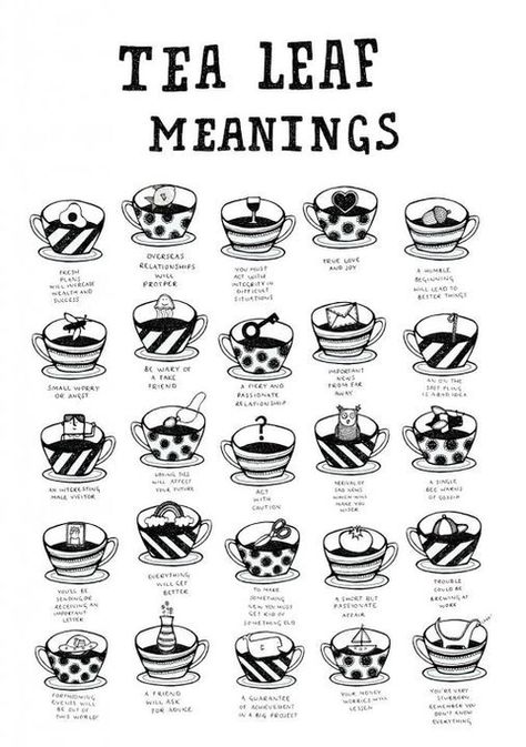 Tasseography Tea Reading Symbols | ... of reading the leaves no doubt reading too much into symbols i Leaf Meanings, Reading Tea Leaves, 1000 Lifehacks, Twinings Tea, Tea Reading, Under Your Spell, Palm Reading, Tea Leaf, Fortune Telling