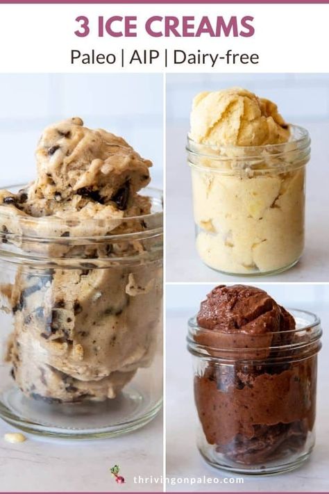 Aip Ice Cream No Churn, Aip Friendly Desserts, Ninja Creami Aip, Aip Desserts Easy Autoimmune Paleo, Aip Dairy Free Recipes, Aip Deserts Autoimmune Paleo, Whole 30 Ice Cream, Aip Ninja Creami Recipes, Aip Kid Friendly Recipes