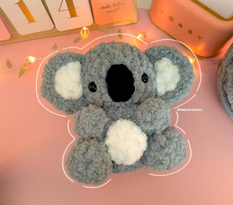 Crochet Koala Pattern, Crochet Koala Free Pattern, Koala Crochet Pattern Free, Koala Crochet, Crochet Koala, Baby Koala, Cute Crochet, Koala, Free Crochet Pattern