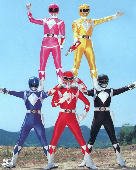 Power Rangers Powerrangers Gang, Power Rangers 90s, Power Rangers Wallpaper, Halloween Costume Ideas For Groups, Costume Ideas For Groups, Tokusatsu Art, Original Power Rangers, Power Rangers Cosplay, 2 Unlimited