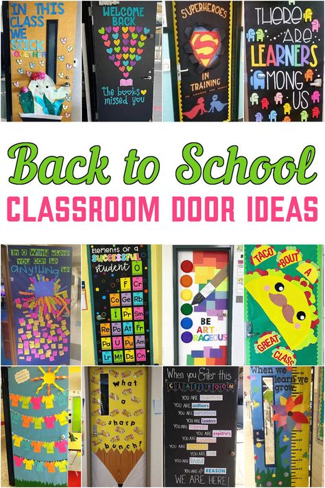 Classrooms Doors Ideas, Door Ideas For Classroom Back To School, Door Decoration For Kindergarten Classroom Ideas, Grade 3 Door Decoration, 4th Grade Door Ideas Back To School, Back To School Door Ideas Kindergarten, Back To School Door Decorations Preschool, Preschool Classroom Door Back To School, Back To School Door Decorations Classroom Preschool