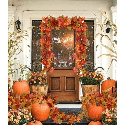 Vines Hanging, Fall Garlands, Halloween Girlande, Vine Garland, Maple Leaf Wreath, Leaves Garland, Hanging Vines, Harvest Wreath, Door Wreaths Fall