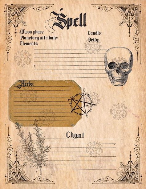 Book Of Shadows Notes, Printable Book Of Shadows Pages Free, Grimoire Pages Ideas Book Of Shadows, Diy Book Of Shadows Cover, Diy Grimoire Pages, Grimoire Pages Aesthetic, Grimoire First Page, Grimoire Table Of Contents, Witch Book Aesthetic