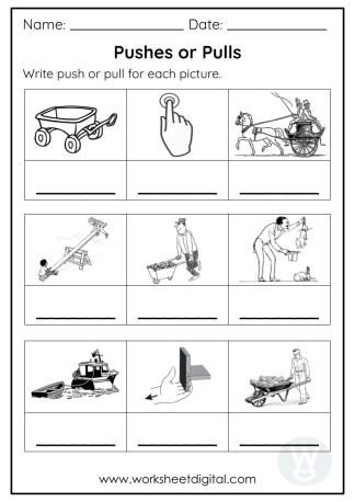 Pushed or Pulls.
Write push or pull for each picture. Push And Pull Worksheets, Push And Pull Activities, Pre Algebra Worksheets, States Of Matter Worksheet, Matter Worksheets, Signage Ideas, Computer Lessons, Science Stem, Class Activity