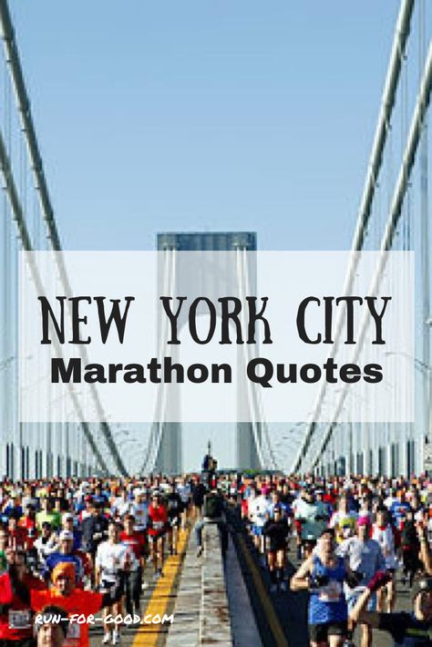 New York City Marathon Quotes - Get inspired by quotes about one of the world's biggest and most exciting marathons.   #marathonquotes   #nycmarathon Ny Marathon, Marathon Tattoo, Marathon Quotes, Marathon Signs, Runner Quotes, Marathon Training Schedule, New York Marathon, Running Motivation Quotes, Hebrews 12