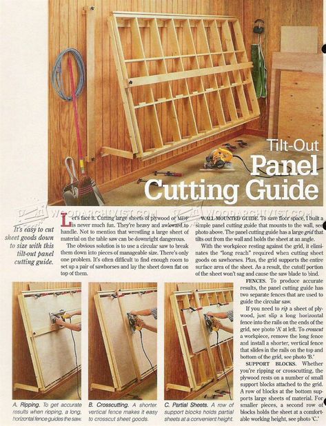 #562 Vertical Panel Saw Plans - Circular Saw Panel Saw Diy How To Build, Panel Saws, Panel Saw, Workshop Layout, Workshop Plans, Woodworking Shop Projects, Wood Crafting Tools, Wood Shop Projects, Woodworking Workbench