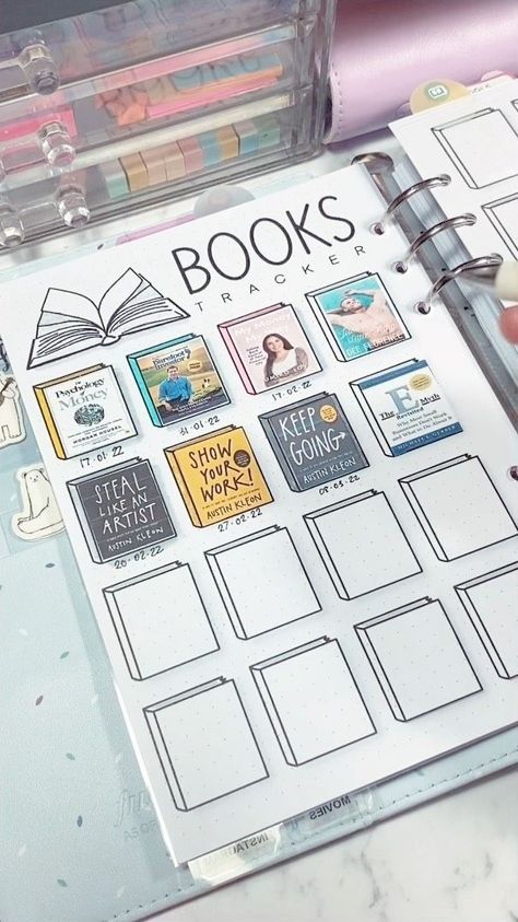 Reading Journal Layout, The E Myth, Reading Tracker Bullet Journal, Reading Journal Ideas, Planner Goals, Book Review Journal, Ideas Journal, Book Reading Journal, Bullet Journal Ideas Templates