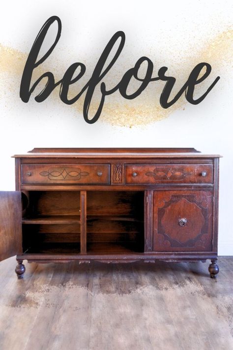 Antique Blue Sideboard Buffet Buffet Cabinet Makeover, Antique Buffet Makeover, Antique Buffet Table, Vintage Buffet Cabinet, Vintage Buffet Makeover, Dining Room Buffet Cabinet, Sideboard Makeover, Sanding Furniture, Antique Sideboard Buffet