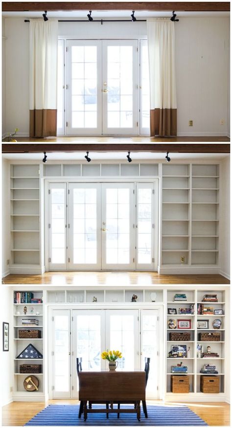 *Built In Bookshelves* | Get the details for this amazing transformation! | from On Sutton Place Built In Bookshelves, Awkward Situations, Sutton Place, Bilik Tidur, Built In Bookcase, Remodel Bedroom, Humor Funny, Funny Humor, How To Decorate