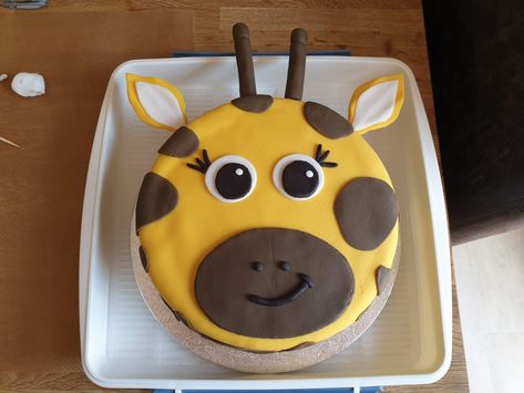 Giraffe Madeira cake for 5th birthday Giraffe Cake Ideas, Giraffe Cake Birthday, Giraffe Birthday Cakes, Lion Birthday Cake, Madeira Cake, Giraffe Cake, Cake Decorating Party, 1st Bday Cake, Carnival Cakes