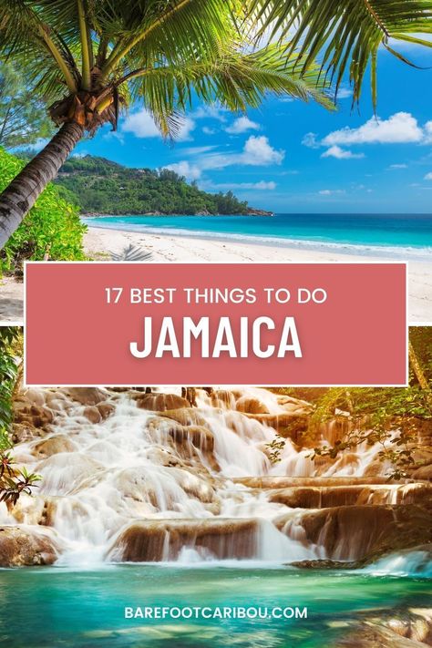 Jamaica is a tropical paradise nestled in the Caribbean Sea, renowned worldwide for its stunning beaches, flavorsome cuisine, and vibrant music culture.It offers an all-encompassing experience for tourists, from lazing around on resplendent beaches to hiking up the scenic trails of its lush rainforests.So without further delay, here are the 17 Best Things to Do in Jamaica. #Jamaica #TravelJamaica #Travel #TravelDestinations #PlacesToTravel #VisitJamaica #ThingsToDo Things To Do In Jamaica, Appleton Estate, Swimming With Dolphins, Mystic Mountain, Cornwall Beaches, Visit Jamaica, Jamaican Culture, Hiking Mountains, Music Culture