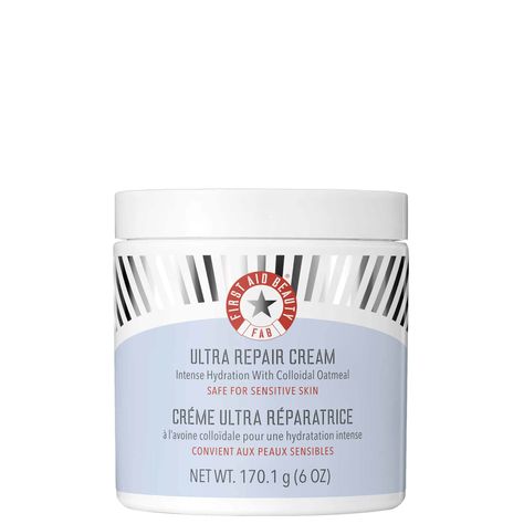 Starring two editions of their hero product, the First Aid Beauty Ultra Repair Cream Bundle delivers long-lasting nourishment to dry, sensitive-feeling skin.  The award-winning moisturiser, which can be used on both the face and body, harnesses the soothing properties of colloidal oatmeal to help nurture the skin and offer a sense of comfort. After use, the cream leaves skin feeling smooth and hydrated.  Set Contents:  Ultra Repair Cream 1 x 170g & 1 x 59g Ultra Repair Cream, Makeup Tips For Older Women, Colloidal Oatmeal, Best Makeup Tips, Beauty Oil, Brightening Cream, Licorice Root Extract, First Aid Beauty, Repair Cream