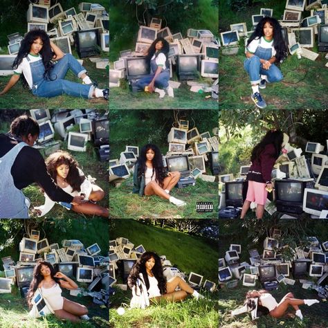 Sza Ctrl Photoshoot, Sza Photoshoot Nature, Album Cover Remake, Sza Ctrl Outfit, Ctrl Photoshoot, Sza Ctrl Album Cover, Ctrl Album Cover, Album Cover Photoshoot, Sza Album Cover