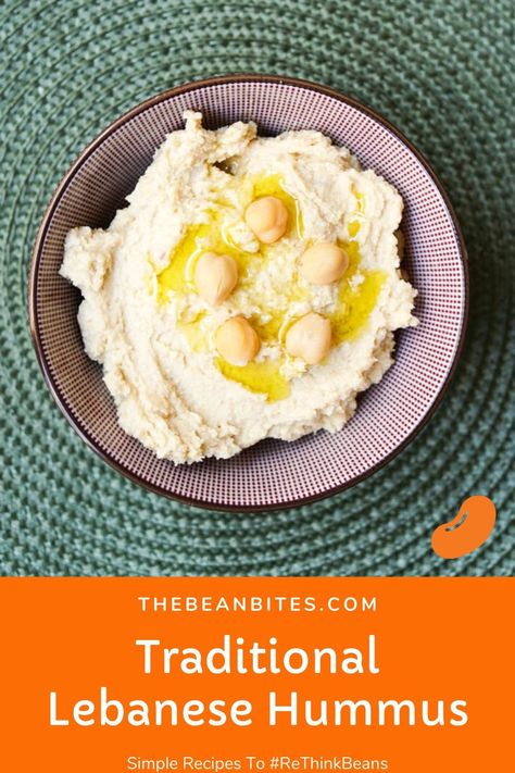 This creamy traditional Lebanese hummus recipe is what you think of when you think of classic, Middle Eastern dips. It’s an easy-to-make homemade hummus that pairs with anything you love to dip. Lemon Lentil Soup Recipe, Lebanese Hummus Recipe, Lebanese Hummus, Classic Hummus Recipe, Best Hummus Recipe, Hummus Recipes, Hummus Recipe Homemade, Bites Recipes, Homemade Hummus