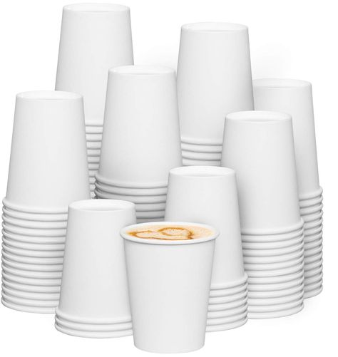 PRICES MAY VARY. Comfy Package 300 Count - 8 oz. white paper hot cups for serving hot coffee, tea, hot chocolate and other hot beverages. Rolled rim for rigidity and strength and fits all standard 90mm lids (3 1/2 inches). Suitable for beverage temperatures up to 205 degrees F. Polyethylene lining for resistance to leaking and moisture penetration. Its thick heavyweight 320 gsm paper walls makes it great as everyday hot coffee, hot cocoa, and hot tea cups. Want to take your morning coffee or nig Disposable Cups, Paper Cups, Mouthwash, White Paper, Hot Coffee, Espresso, Coffee Cups, Coffee, White