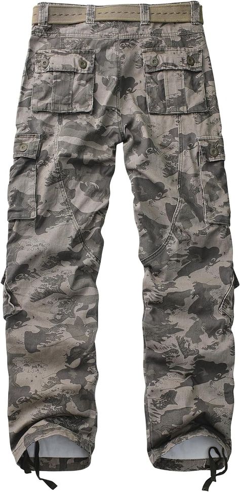 AKARMY Men's Casual Cargo Pants Military Army Camo Pants Combat Work Pants with 8 Pockets(No Belt) Desert Camo 38 at Amazon Men’s Clothing store Camo Pants Outfit Men, Camo Cargo Pants Outfit, Casual Work Pants, Mens Tactical Pants, Mens Work Pants, Casual Cargo Pants, Military Pants, Army Camo, Desert Camo