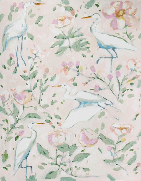 Bird & Duck Prints – Jordan Connelly Studio Blush Wallpaper, Pipe Decor, Fish Print, Work It, Framed Tv, Girl's Room, Original Work, Art Paper, Art Inspo