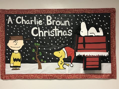 Charlie Brown Bulletin Board Ideas Snoopy Christmas, Snoopy Christmas Bulletin Boards, Brown Bulletin Board Ideas, Charlie Brown Christmas Bulletin Board, Charlie Brown Bulletin Board Ideas, Charlie Brown Bulletin Board, Charlie Brown Christmas Decorations, Christmas Bulletin Board Ideas, Classroom Christmas Crafts