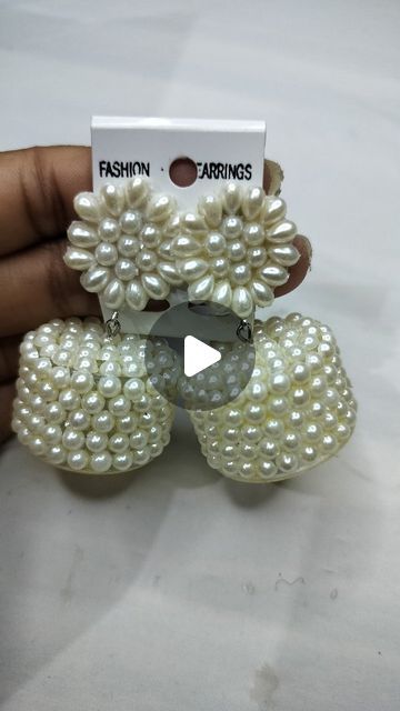 Diy Jhumka, Pearl Jhumkas, Jewelry Hacks, Jhumka Earrings, Easy Diy, Pearl Earrings, Handmade Jewelry, Beads, On Instagram