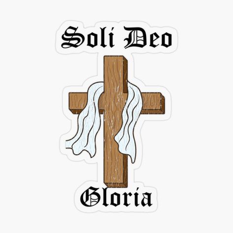 Soli Deo Gloria, Scripture Art, The Glory, Faith Hope, Vinyl Decal Stickers, Vinyl Decal, Bible, Jesus, Novelty Sign