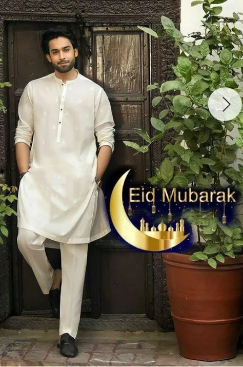 White Kurta Pajama Men, Kurta Pajama Punjabi, Pajama Men, Bilal Abbas Khan, Wedding Kurta, Men Fashion Photoshoot, Wedding Kurta For Men, Bilal Abbas, Kurta Pajama Men