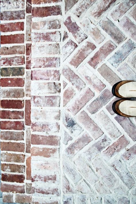 Brick patterns patio