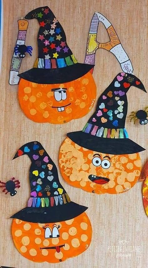 Bricolage D'halloween, Halloween Creche, Thema Halloween, Bricolage Halloween, Halloween Art Projects, Arte Aesthetic, Halloween Crafts Preschool, October Crafts, Halloween Classroom