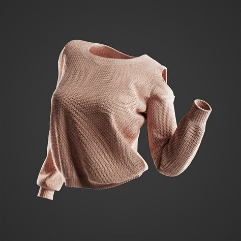 Friendly Shade - Sweater (Preview), Sebastian Zapata on ArtStation at https://www.artstation.com/artwork/WAXXG Sweater Folds Reference, Sweater Drawing Reference, Sweater Reference, Clothes Folds, Sweater Drawing, Sweater Art, 3d Sweater, Wrinkled Clothes, Fabric Drawing