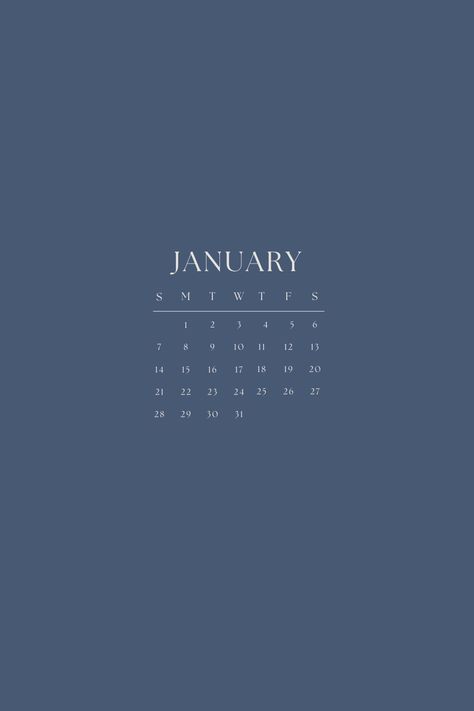 January 2024 Calendar, January Planner, Motivation Study Aesthetic, Planner January, January Wallpaper, Blue Calendar, 2024 Monthly Calendar, Background Study, Calendar January