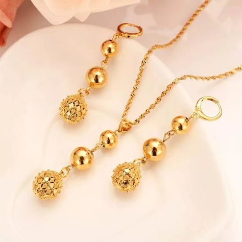 24K Dubai Gold Plated Jewelry Set, Gold Necklace for Women, Drop Earrings, Gold Jewelry Sets Beautiful Wedding Jewelry, Earring Indian, Dubai Gold Jewelry, Ethiopian Jewelry, Modern Gold Jewelry, Chain Women, Wedding Gold, Gold Jewelry Sets, Indian Jewelry Sets