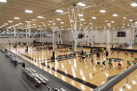 9 Top Indoor Facilities for 2016 - Sports Planning Guide Sports Complex Design, Sports Training Facility, Indoor Sports Court, Sports Facility Architecture, Sports Facility, Indoor Volleyball, College Architecture, Gym Facilities, Indoor Basketball Court