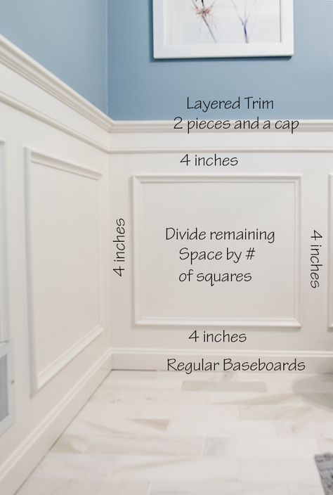 Installing wainscoting adds an elegance to a room you can't get any other way. DIY project tutorial for classic box wainscoting. Installing Wainscoting, Dining Room Wainscoting, Wainscoting Styles, Diy Wainscoting, Wall Molding, Classy Style, Room Remodeling, Wainscoting, Basement Remodeling