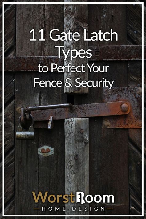 gate latch types Wood Gate Latch Ideas, Metal Security Gate, Gate Hardware Latch, Fence Gate Latch Ideas, Gate Closures Ideas, Garden Gate Latch Ideas, Farm Gate Latch Ideas Diy, Barn Door Latches, Fence Lock Ideas